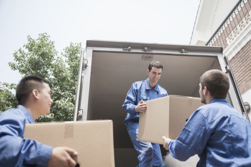 Local moving team handling loading near Elephant and Castle properties
