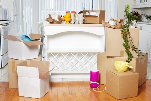 A careful packing and loading scene for a London home move