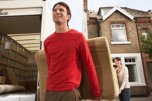Customer service team assessing a removals issue at the middle stage