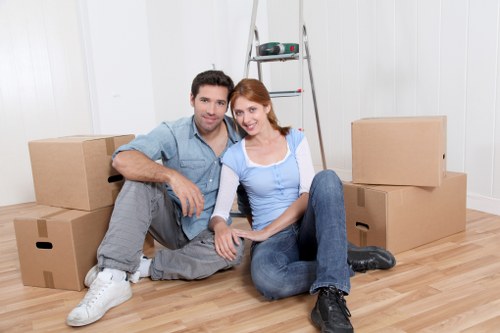 Removal van supporting flat and apartment moves in South London