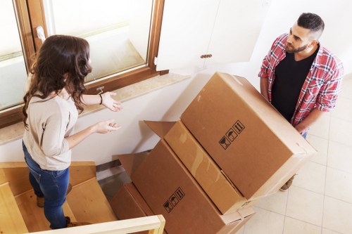 Local moving team handling apartment access in Elephant and Castle