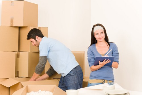 Packing and transport support for a flat move near Elephant and Castle